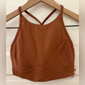 Lululemon Flow Y Wrap-Front High-Neck Bra Ancient Copper 4